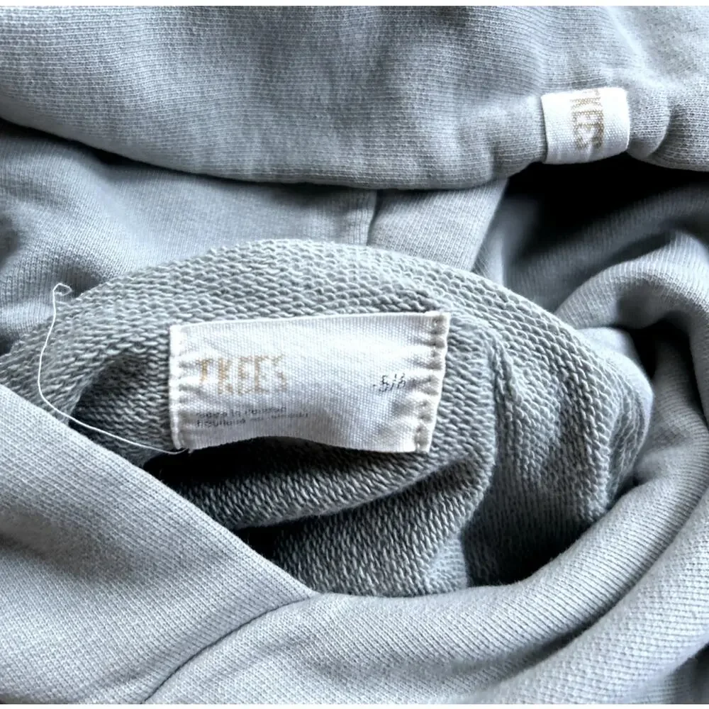 Tkees 2 pc Relaxed Hoodie Jogger set 100% Cotton Kids Sz 5 Gray